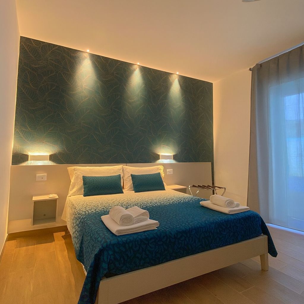 Camera matrimoniale verde